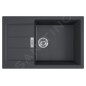 Franke Colonnes - Ensemble de cuisine T106, évier en tectonite S2D 611-78 XL et mitigeur FP 9000.031, noir / chrome 143.0675.732 Franke Colonnes - Ensemble de cuisine T106, évier en tectonite S2D 611-78 XL et mitigeur FP 9000.031, noir / chrome 143.0675.732
