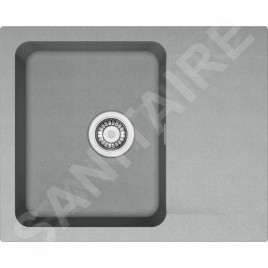 Franke Colonnes - Ensemble T94, évier en tectonite OID 611-62 et mitigeur FP 9000.031, gris / chrome 143.0675.616