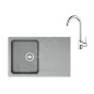 Franke Colonnes - Ensemble T96, évier en tectonite OID 611-78 et mitigeur FP 9000.031, gris / chrome 143.0675.619 Franke Colonnes - Ensemble T96, évier en tectonite OID 611-78 et mitigeur FP 9000.031, gris / chrome 143.0675.619