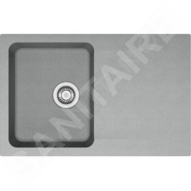 Franke Colonnes - Ensemble T96, évier en tectonite OID 611-78 et mitigeur FP 9000.031, gris / chrome 143.0675.619