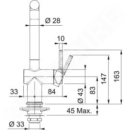 Franke Active New - Mitigeur d'évier FN 6100.424, cachemire 115.0653.378