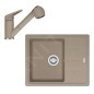Franke Colonnes - Ensemble de cuisine G55, évier en fragranit BFG 611-62 et mitigeur FC 9547.424, cachemire 114.0509.994 Franke Colonnes - Ensemble de cuisine G55, évier en fragranit BFG 611-62 et mitigeur FC 9547.424, cachemire 114.0509.994