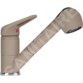 Franke Colonnes - Ensemble de cuisine G138, évier en fragranit BFG 611 et mitigeur FC 9547.424, cachemire 114.0510.592