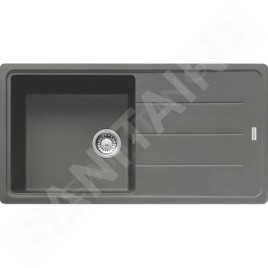 Franke Colonnes - Ensemble de cuisine G138, évier en fragranit BFG 611 et mitigeur FC 9547.424, pierre gris 114.0510.597