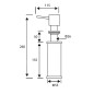 Franke Accessoires - Distributeur de détergent FD 300, chrome 119.0085.067