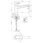 Ideal Standard CeraPlan - Mitigeur d'évier avec vanne pour lave-vaisselle, chrome BD329AA