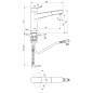 Ideal Standard CeraPlan - Mitigeur d'évier avec bec extractible, chrome BD330AA