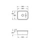 Villeroy & Boch Cisterna 60C - Évier en céramique 55x44 cm, CeramicPlus, Chromite 670601J0