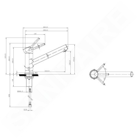 Villeroy & Boch Como - Mitigeur d'évier, inox 925100LC
