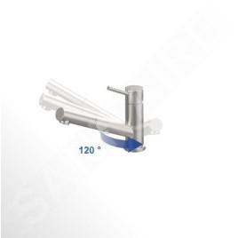 Villeroy & Boch Como - Mitigeur d’évier avec douchette extractible, à basculer sous la fenêtre, inox 925800LC