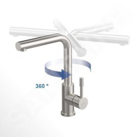 Villeroy & Boch Modern Steel - Mitigeur d´évier, inox poli 966801LE