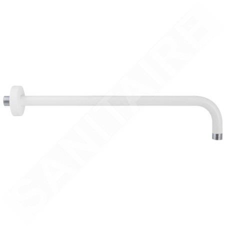 Sapho Douches - Bras de douche mural, longueur 40 cm, blanc mat BR514
