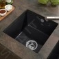 Villeroy & Boch Subway 50 - Évier en céramique 44x44 cm, CeramicPlus, Chromite 332501J0