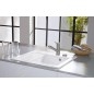 Villeroy & Boch Subway 45 - Évier en céramique 65x51 cm, avec commande excentrique, CeramicPlus, Stone White 331302RW