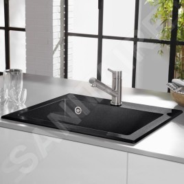 Villeroy & Boch Subway 60 - Évier en céramique 60x51 cm, CeramicPlus, Chromite 330901J0