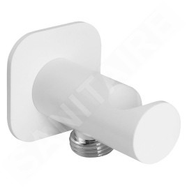 Sapho Douches - Montant mural avec support, noir mat SG403BI