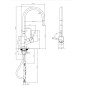 Villeroy & Boch Umbrella - Mitigeur d'évier avec bec extractible, inox 925400LC