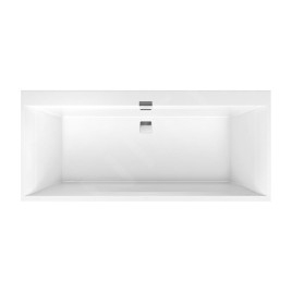 Villeroy & Boch Squaro Edge 12 - Baignoire 1800x800x450 mm, Quaryl, blanc UBQ180SQE2DV-01