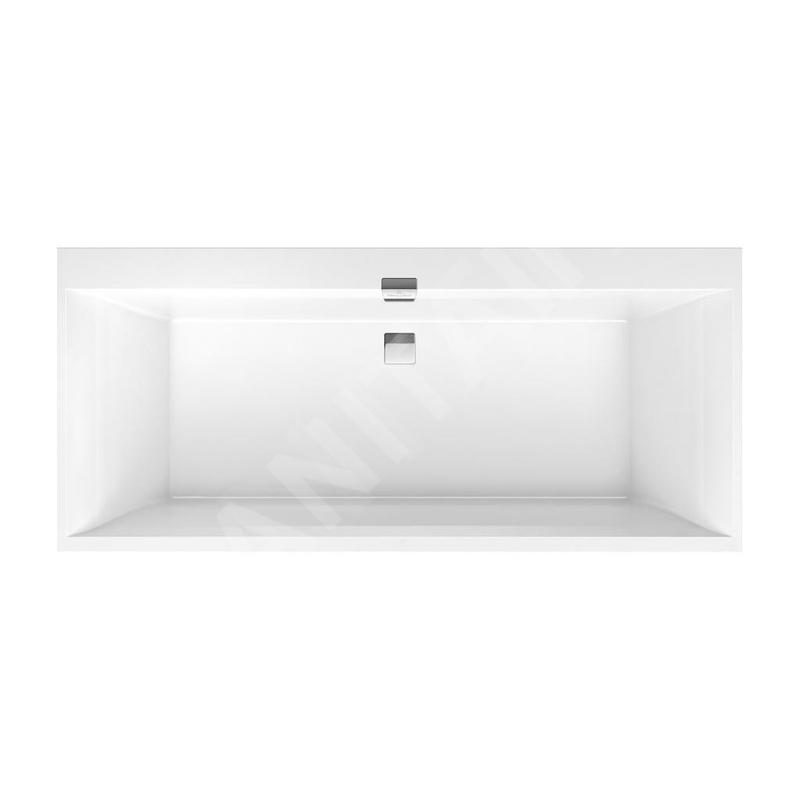 Villeroy & Boch Squaro Edge 12 - Baignoire 1800x800x450 mm, Quaryl, blanc UBQ180SQE2DV-01 Villeroy & Boch Squaro Edge 12 - Baignoire 1800x800x450 mm, Quaryl, blanc UBQ180SQE2DV-01