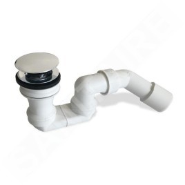 Villeroy & Boch Accessoires - Garniture de vidage pour baignoire, avec Push-Open, chrome U90952061