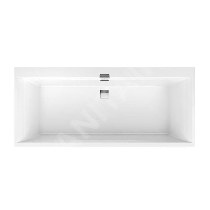 Villeroy & Boch Squaro Edge 12 - Baignoire Duo 1700x750 mm, Quaryl, blanc UBQ170SQE2DV-01 Villeroy & Boch Squaro Edge 12 - Baignoire Duo 1700x750 mm, Quaryl, blanc UBQ170SQE2DV-01
