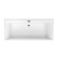 Villeroy & Boch Squaro Edge 12 - Baignoire Duo 1700x750 mm, Quaryl, blanc UBQ170SQE2DV-01 Villeroy & Boch Squaro Edge 12 - Baignoire Duo 1700x750 mm, Quaryl, blanc UBQ170SQE2DV-01