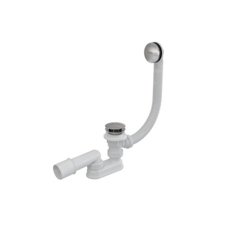 Ravak Garnitures de vidage - Garniture de vidage et trop-plein pour baignoire, longueur 570 mm, ClickClack, chrome X01377