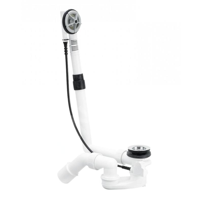 Bette Accessoires - Garniture de vidage et trop-plein, câble bowden, longueur 725 mm, chrome B602-901