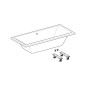Geberit Selnova Square - Baignoire 1800x800x420mm, blanc 554.387.01.1 Geberit Selnova Square - Baignoire 1800x800x420mm, blanc 554.387.01.1