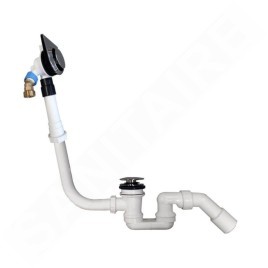 Villeroy & Boch Accessoires - Garniture de vidage, de trop-plein et de remplissage pour baignoire, chrome UPCON0144