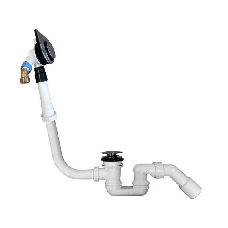 Villeroy & Boch Accessoires - Garniture de vidage, de trop-plein et de remplissage pour baignoire, chrome UPCON0144