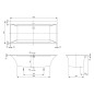 Villeroy & Boch Squaro Edge 12 - Baignoire Duo 1900x900 mm, Quaryl, blanc UBQ190SQE2DV-01