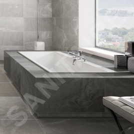 Villeroy & Boch Squaro Edge 12 - Baignoire Duo 1900x900 mm, Quaryl, blanc UBQ190SQE2DV-01