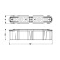 Kessel Accessoires - Bouchon anti-odeurs Megastop, 19x5 cm, gris 45100