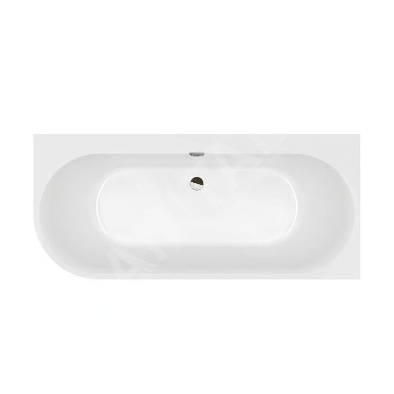 Villeroy & Boch Oberon 2.1 - Baignoire 180x80 cm, à droite, blanc alpin UBQ180OBN9CR00VD01 Villeroy & Boch Oberon 2.1 - Baignoire 180x80 cm, à droite, blanc alpin UBQ180OBN9CR00VD01