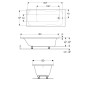 Geberit Selnova - Baignoire 1800x800x428 mm, blanc 554.286.01.1 Geberit Selnova - Baignoire 1800x800x428 mm, blanc 554.286.01.1