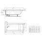 Ideal Standard Connect Air - Baignoire 1.600x700 mm, blanc T361501 Ideal Standard Connect Air - Baignoire 1.600x700 mm, blanc T361501