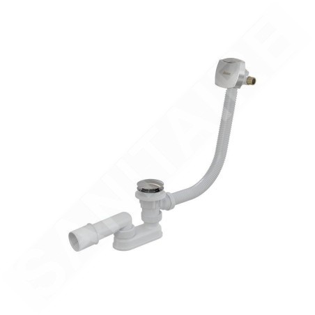 Ravak Garnitures de vidage - Set garniture de vidage et trop-plein de baignoire avec remplissage, ClickClack, longueur 570 mm,
