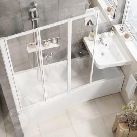 Ravak BeHappy II - Baignoire asymétrique 1600x750 mm, gauche, blanc C961000000
