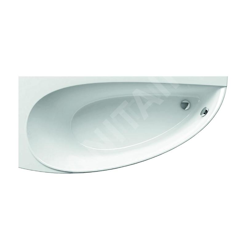 Ravak Avocado - Baignoire asymétrique 150 L, 1500x750 mm, gauche, blanc CT01000000 Ravak Avocado - Baignoire asymétrique 150 L, 1500x750 mm, gauche, blanc CT01000000