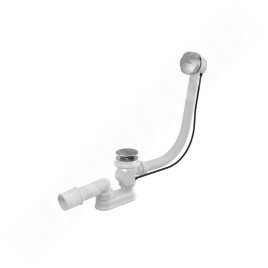 Ravak Garnitures de vidage - Set garniture de vidage et trop-plein de baignoire, longueur 570 mm, avec bowden, chrome X01305