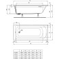 Ideal Standard Hotline - Baignoire 1.800x800 mm, blanc K274801 Ideal Standard Hotline - Baignoire 1.800x800 mm, blanc K274801
