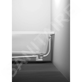 Ravak Garnitures de vidage - Garniture de vidage et trop-plein pour baignoire, longueur 800mm, ClickClack, chrome X01472