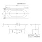 Villeroy & Boch Loop&Friends - Baignoire 1800x800 mm, blanc UBA180LFO2V-01