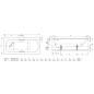 Bette Form - Baignoire encastrable 1500x700 mm, BetteGlaze Plus, blanc 2941-000PLUS Bette Form - Baignoire encastrable 1500x700 mm, BetteGlaze Plus, blanc 2941-000PLUS