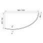 Ravak Panneaux de bain - Panneau frontal pour baignoire Avocado 1500 mm, gauche, blanc CZT1000A00