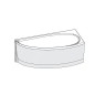 Ravak Panneaux de bain - Panneau frontal pour baignoire Avocado 1500 mm, gauche, blanc CZT1000A00