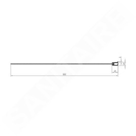 Ravak Pivot - Paroi de baignoire, 800 x 1400 mm, blanc/verre clair 79840100Z1
