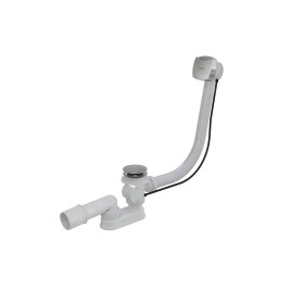 Ravak Garnitures de vidage - Set d'écoulement et trop-plein de baignoire, longueur 570 mm, bowden, chrome X01507