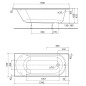 Kolo Opal Plus - Baignoire, 1700x700 mm, blanc XWP1270000 Kolo Opal Plus - Baignoire, 1700x700 mm, blanc XWP1270000